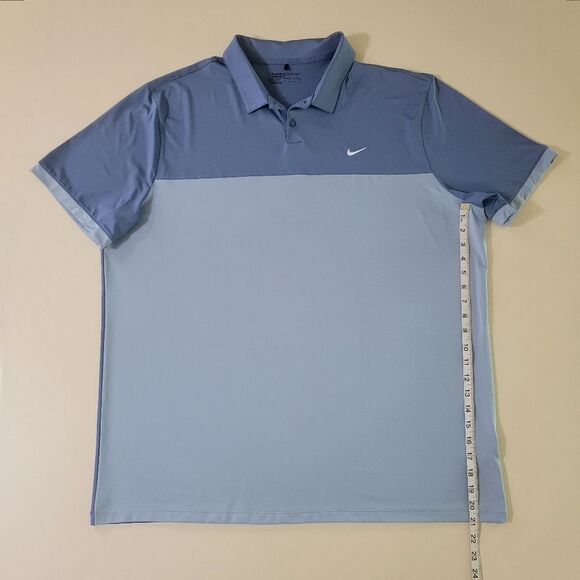 Nike Men's Blue Golf Tech Sport Dri-FIT® Polo - Picture 6 of 12